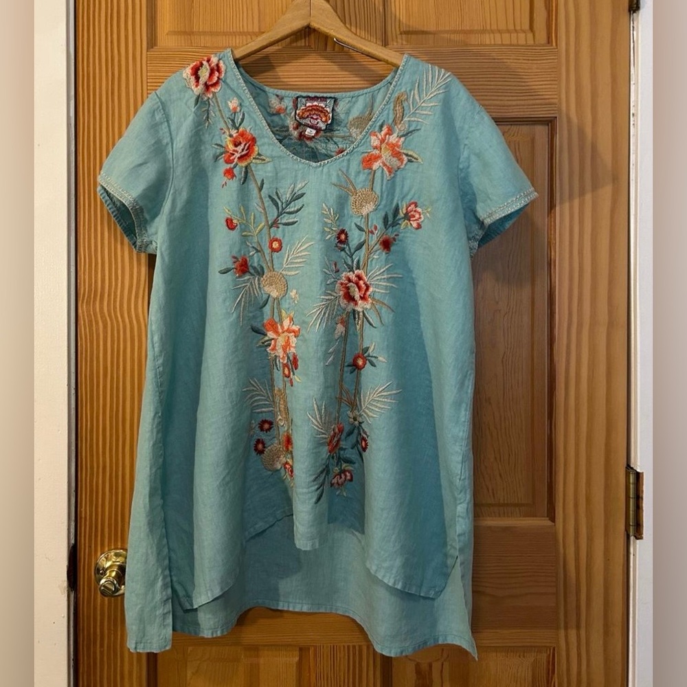 Blue Floral Top